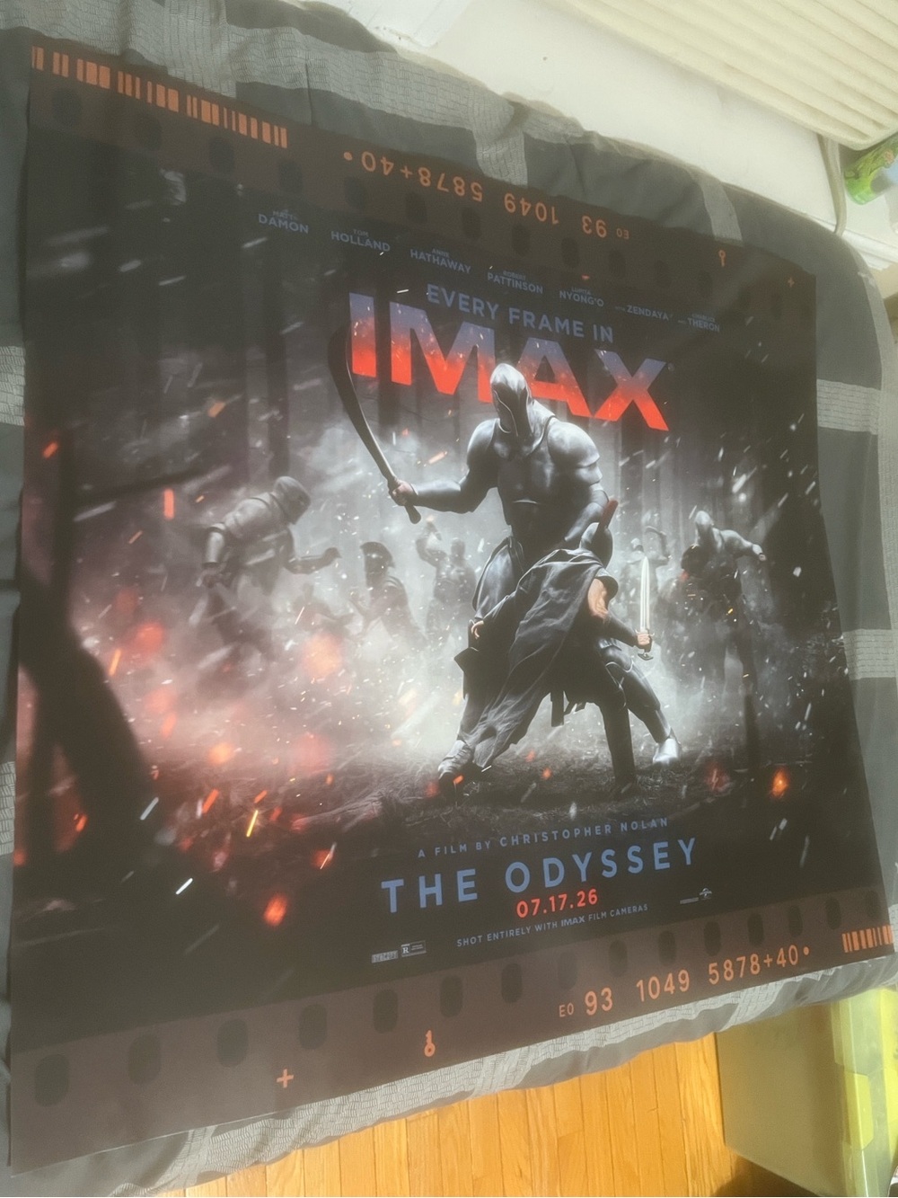 The Odyssey Opening Night Movir Poster IMAX 70MM reel style RARE Limited 34x30.5